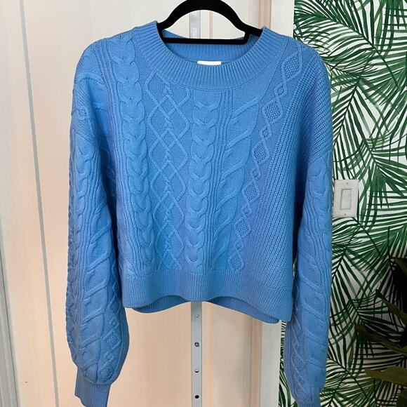 CAMI NYC Davney Merino Wool Cable Sweater NWT XL - Picture 5 of 12